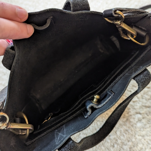 Madewell small leather transport crossbody black bag - Picture 15 of 16